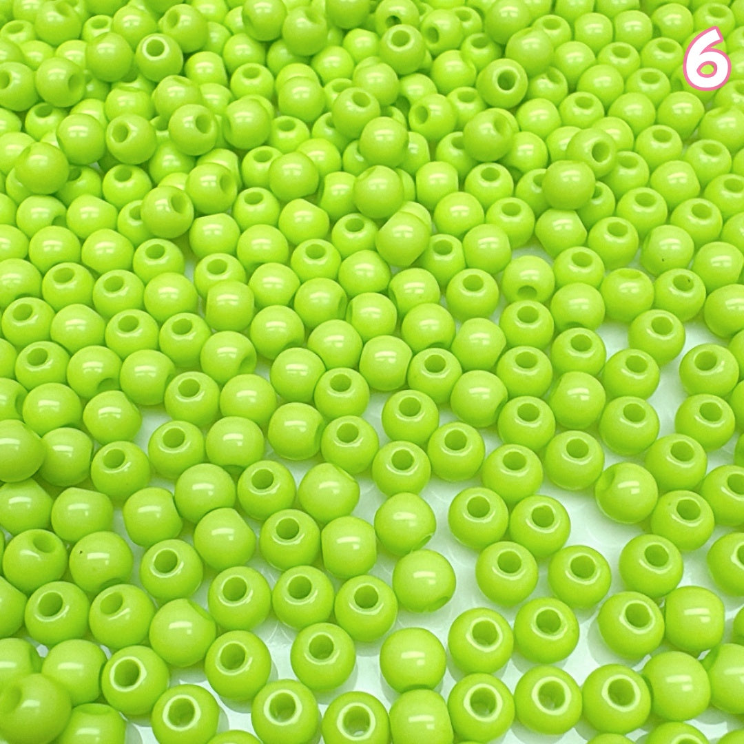 A984 ベーシック実用タイプ無地アクリルビーズ 4mm✦ ハンドメイドDIY用 ✦ シンプルで使いやすい