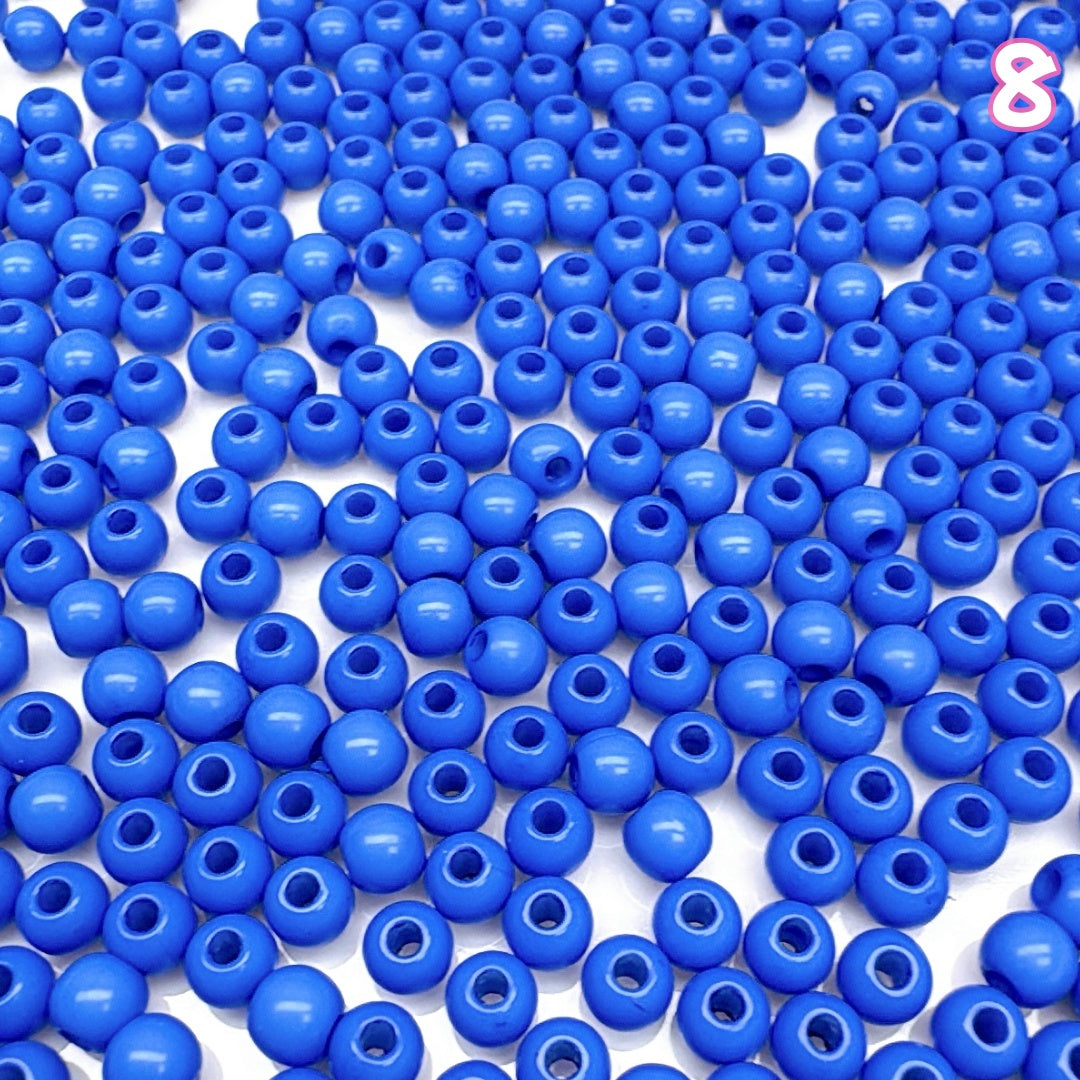 A984 ベーシック実用タイプ無地アクリルビーズ 4mm✦ ハンドメイドDIY用 ✦ シンプルで使いやすい