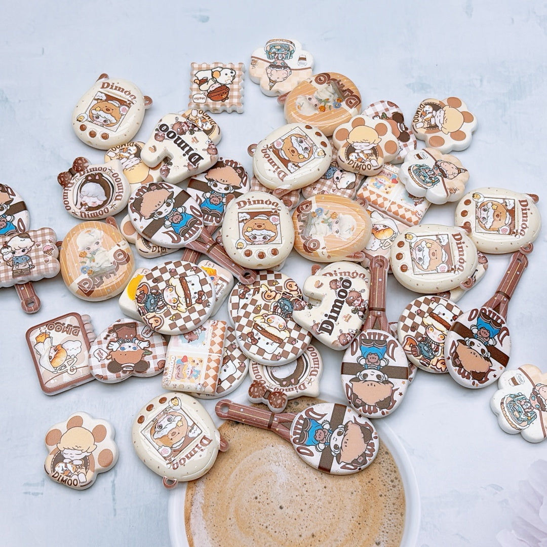 A999 人気販売中! カートゥーンアクリルパーツ ✦ キュートなハンドメイド素材 ✦ アクセサリーチャームに最適