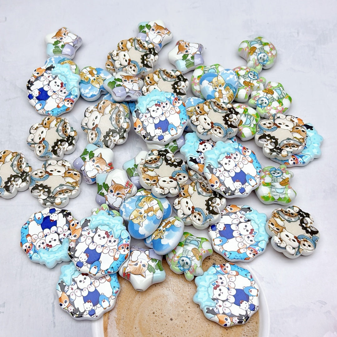 A999 人気販売中! カートゥーンアクリルパーツ ✦ キュートなハンドメイド素材 ✦ アクセサリーチャームに最適