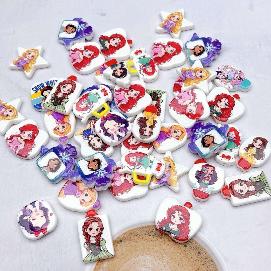 A999 人気販売中! カートゥーンアクリルパーツ ✦ キュートなハンドメイド素材 ✦ アクセサリーチャームに最適