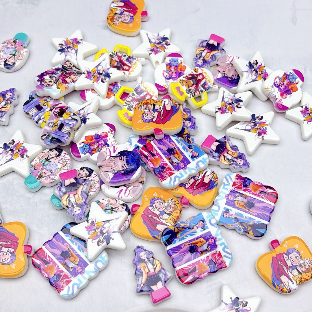 A999 人気販売中! カートゥーンアクリルパーツ ✦ キュートなハンドメイド素材 ✦ アクセサリーチャームに最適
