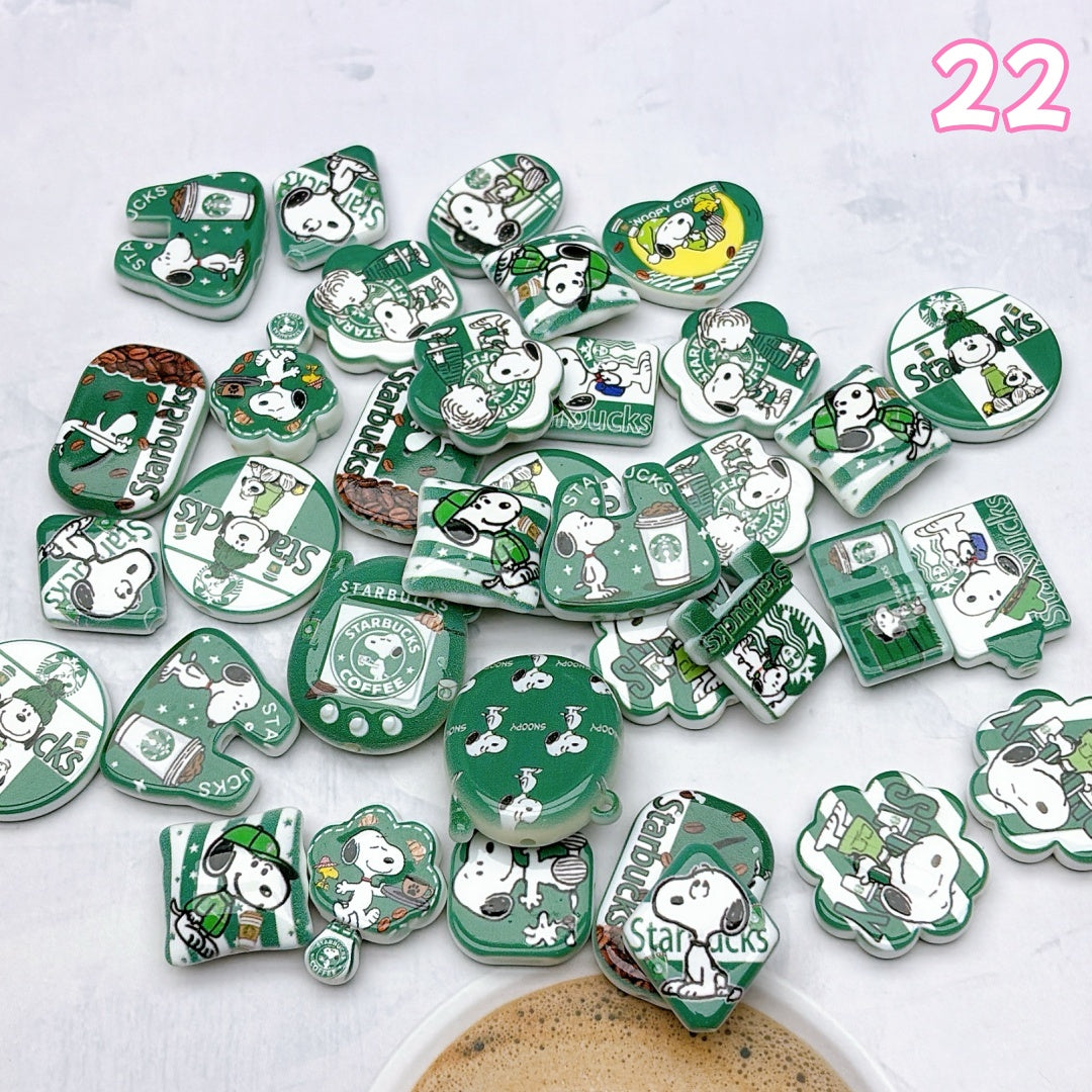 A999 人気販売中! カートゥーンアクリルパーツ ✦ キュートなハンドメイド素材 ✦ アクセサリーチャームに最適