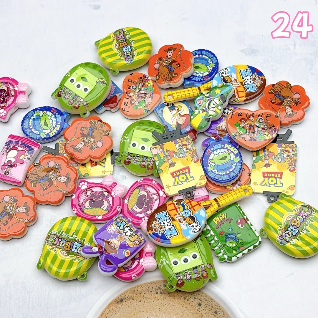 A999 人気販売中! カートゥーンアクリルパーツ ✦ キュートなハンドメイド素材 ✦ アクセサリーチャームに最適
