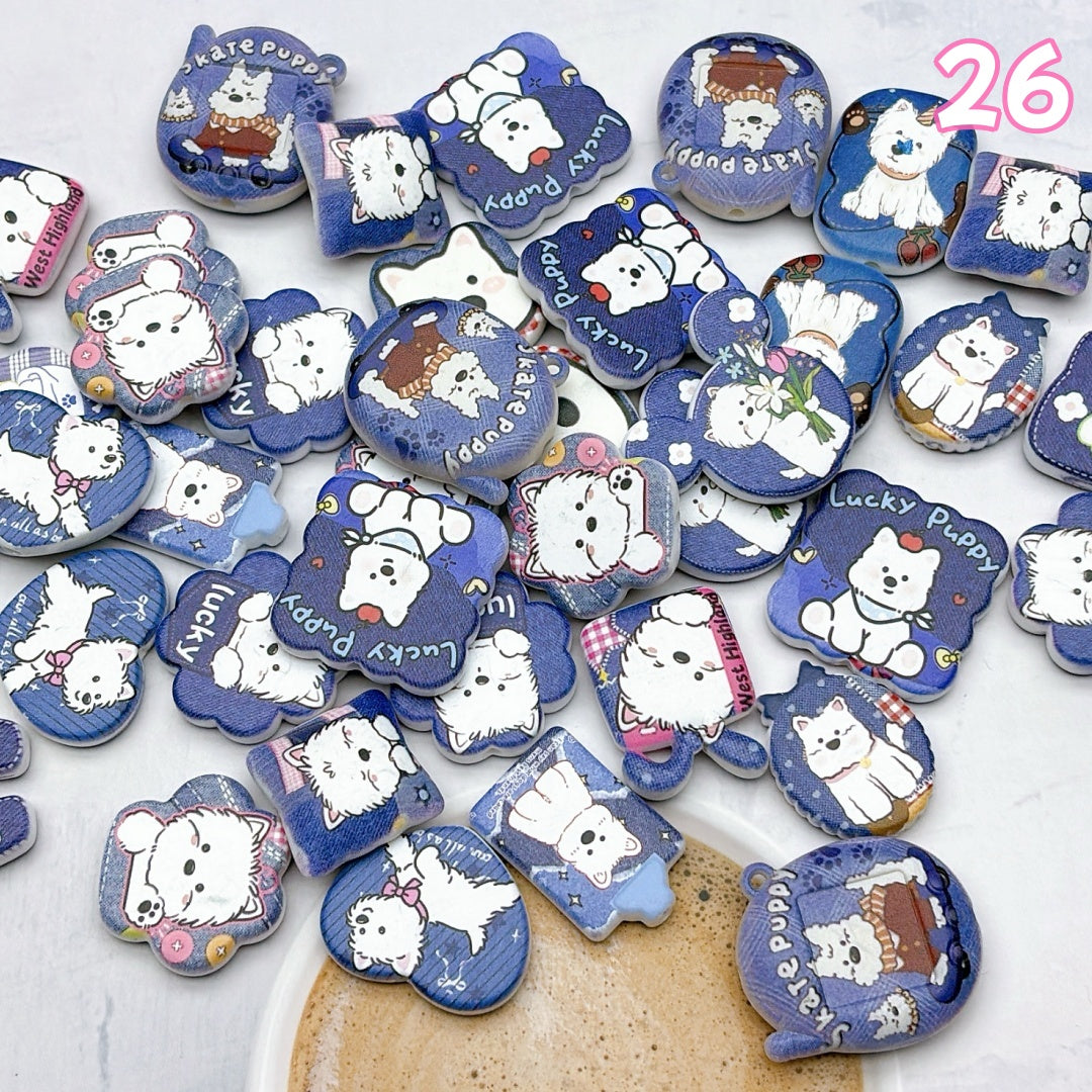 A999 人気販売中! カートゥーンアクリルパーツ ✦ キュートなハンドメイド素材 ✦ アクセサリーチャームに最適