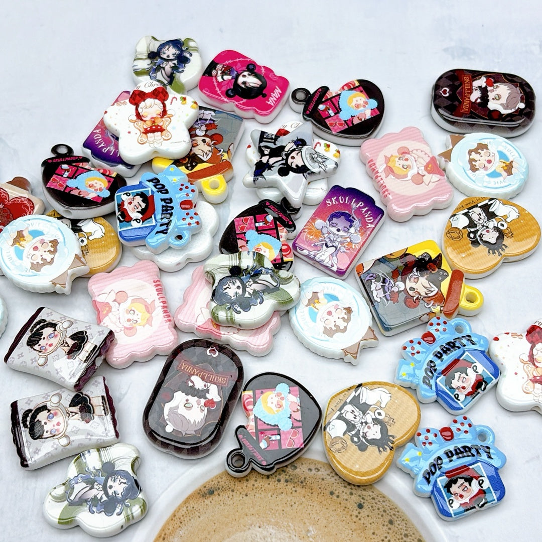 A999 人気販売中! カートゥーンアクリルパーツ ✦ キュートなハンドメイド素材 ✦ アクセサリーチャームに最適