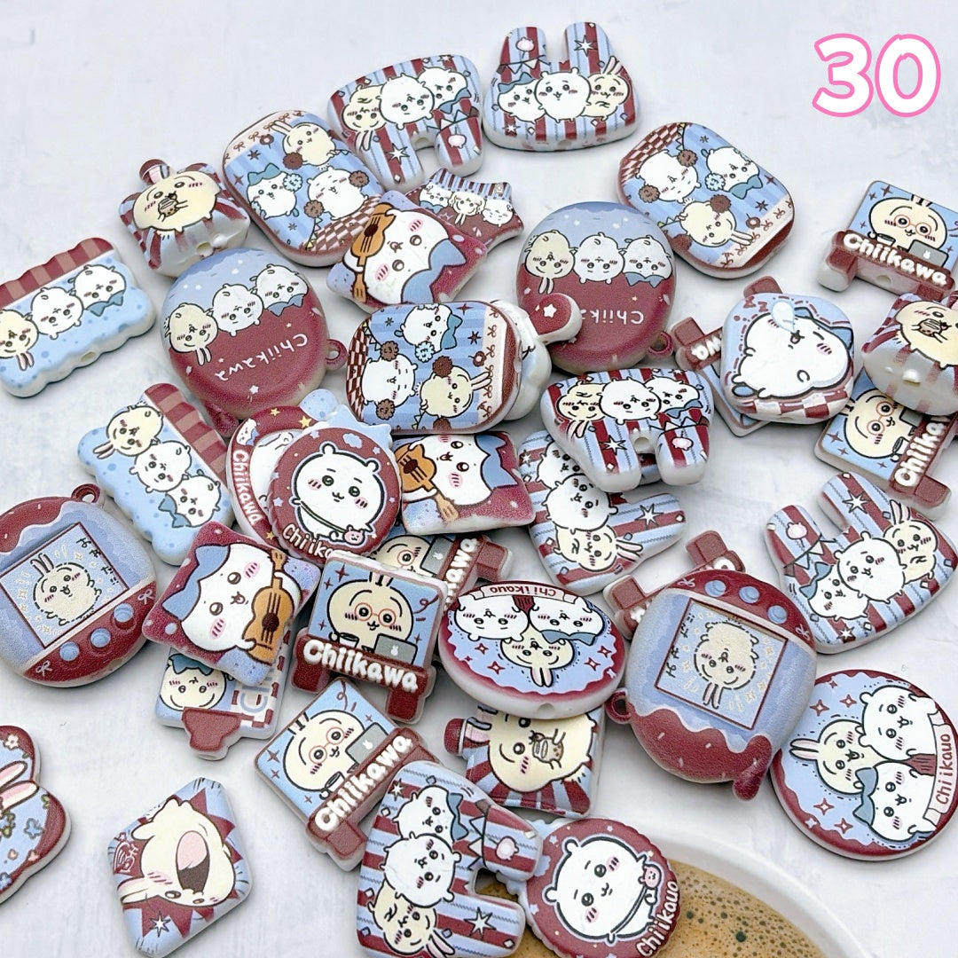 A999 人気販売中! カートゥーンアクリルパーツ ✦ キュートなハンドメイド素材 ✦ アクセサリーチャームに最適