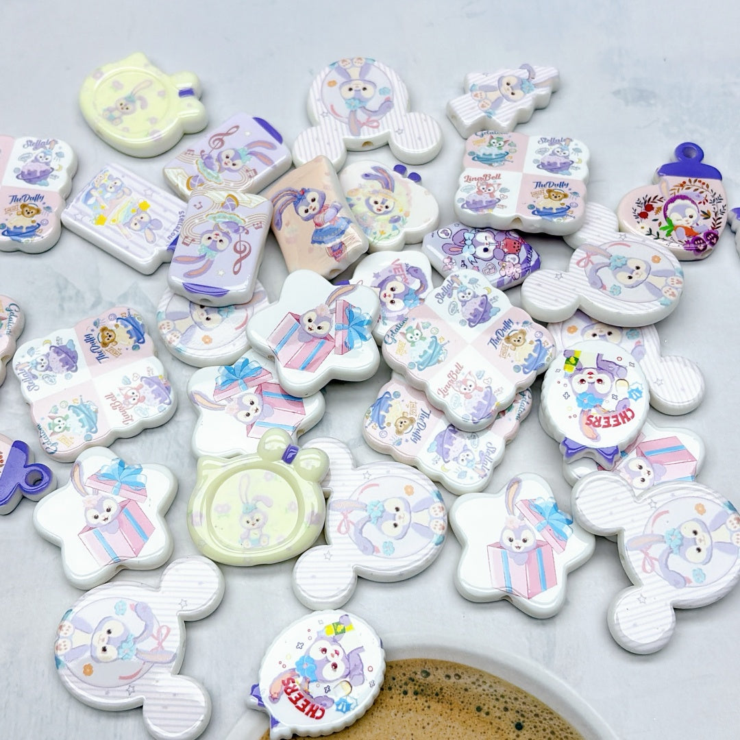 A999 人気販売中! カートゥーンアクリルパーツ ✦ キュートなハンドメイド素材 ✦ アクセサリーチャームに最適