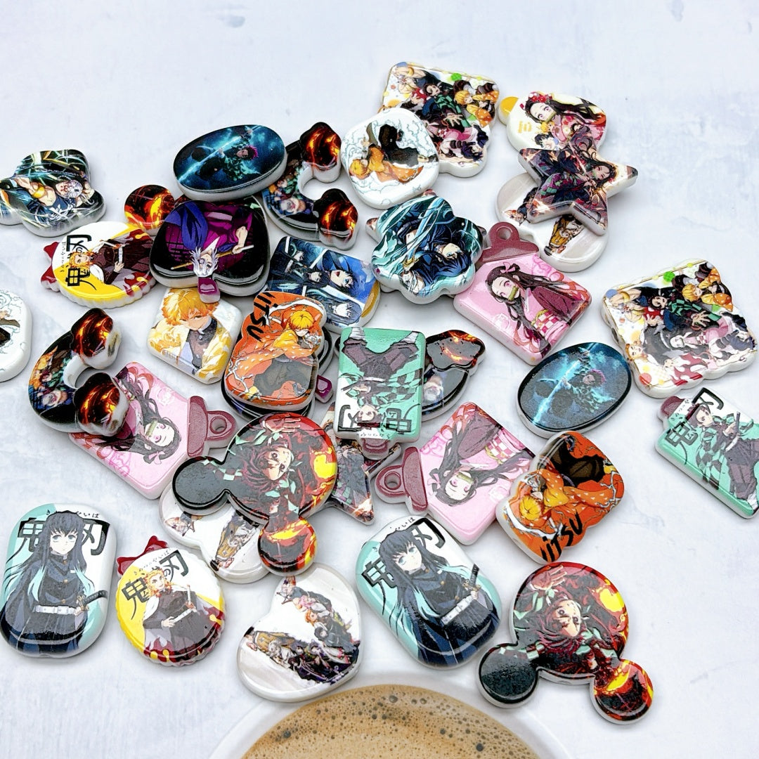 A999 人気販売中! カートゥーンアクリルパーツ ✦ キュートなハンドメイド素材 ✦ アクセサリーチャームに最適