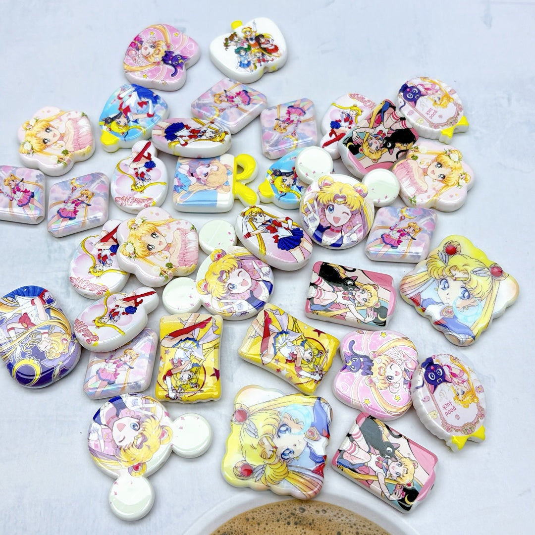 A999 人気販売中! カートゥーンアクリルパーツ ✦ キュートなハンドメイド素材 ✦ アクセサリーチャームに最適
