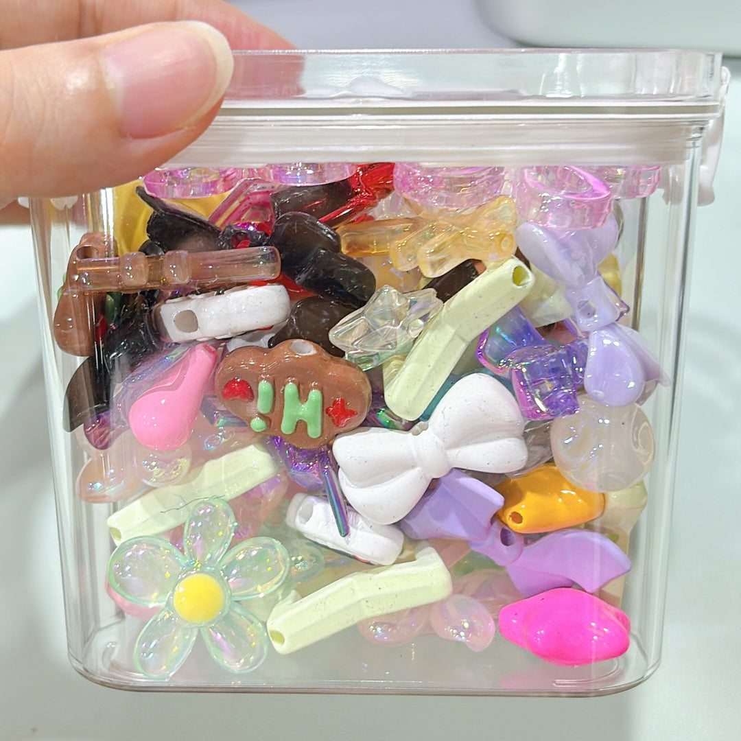 A669 重銀カラー アクリルパーツ|軽やかなメタル風DIY素材