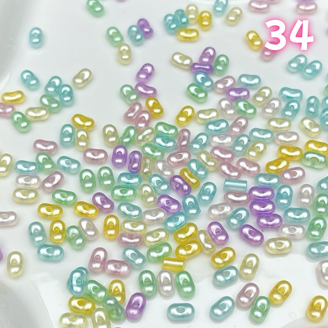 YKL2 アクリルピーナッツビーズ アクリル基本パーツ & 定番パーツ