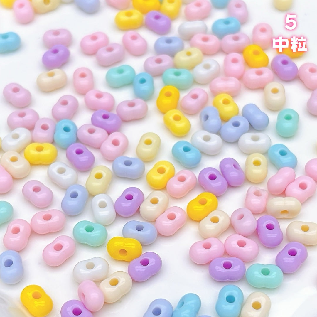 YKL2 アクリルピーナッツビーズ アクリル基本パーツ & 定番パーツ