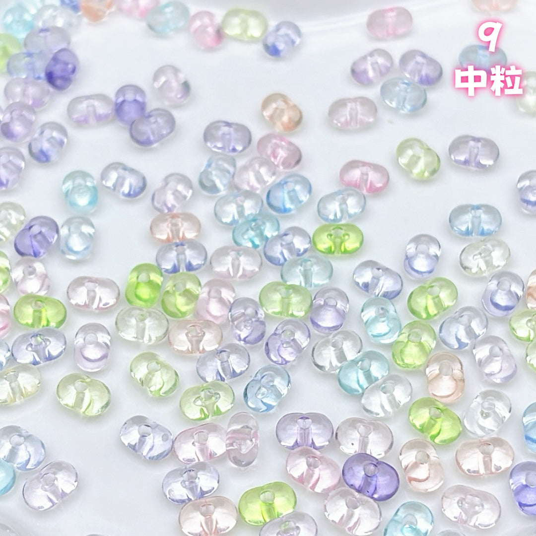 YKL2 アクリルピーナッツビーズ アクリル基本パーツ & 定番パーツ