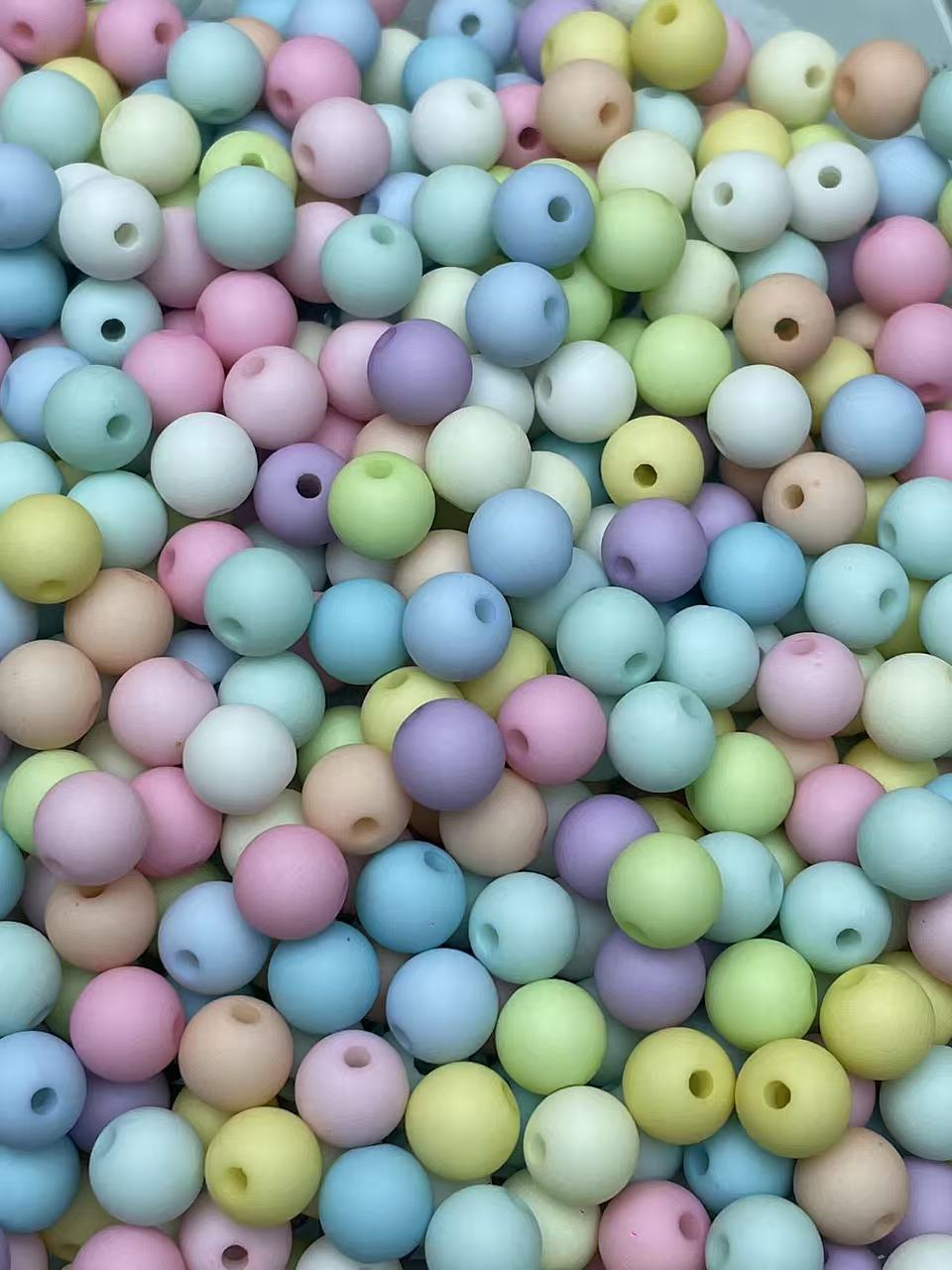 A120 DIYハンドメイド専用 アクリルラバービーズ 夜光 4mm