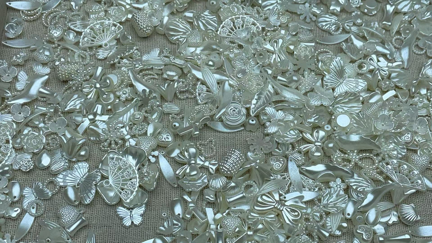 A422:🐚アクリルパールアクセサリー DIYパーツ フルセット🐚