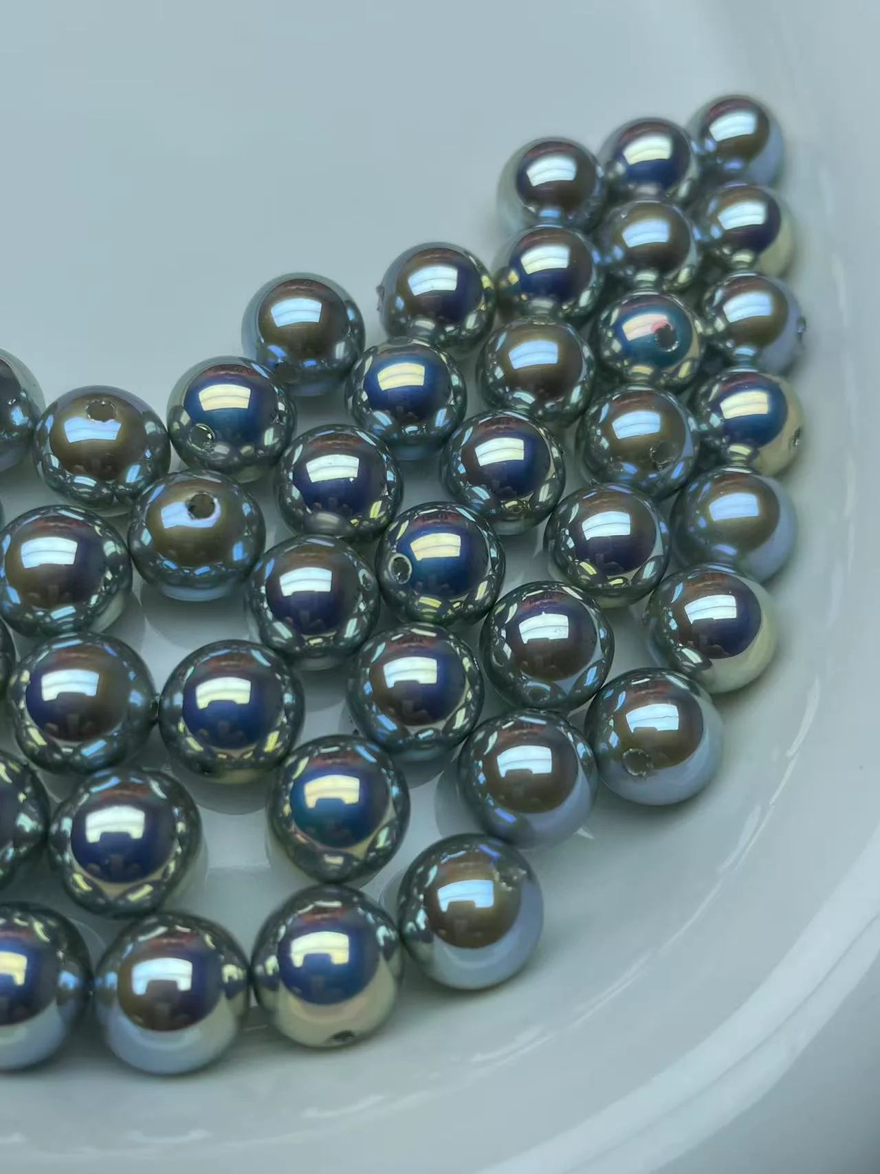 A536輝く虹色エンジェルパール メッキ加工 手作りアクセサリー用