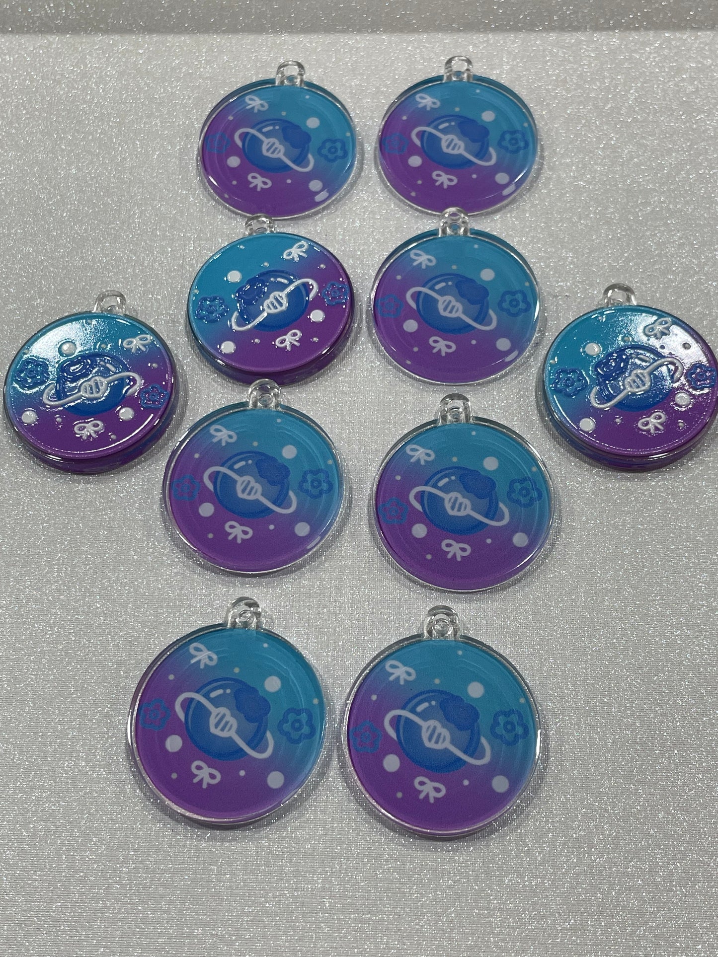 A589:：フルーツクリームケーキアクリル片 DIY手作りパーツ