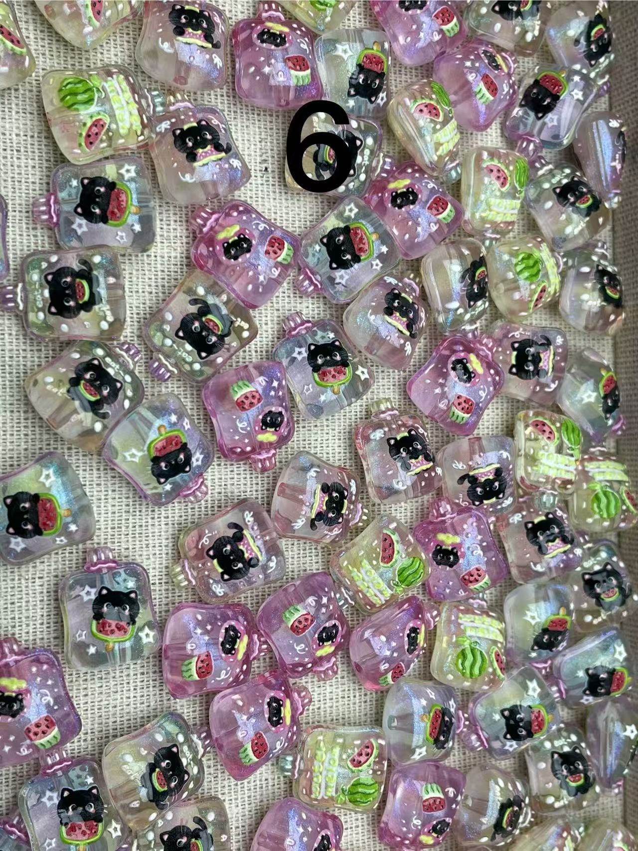 A174:高透品質 小型モールド ハンドメイドパーツ 自由選択おまけのチップ10個付き