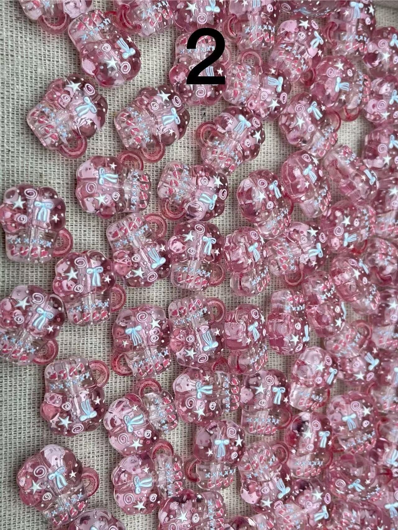 A174:高透品質 小型モールド ハンドメイドパーツ 自由選択おまけのチップ10個付き