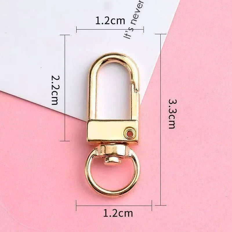 A525:スプリングリング 開口丸カン キーリング バッグ金具 DIY手芸パーツ まとめ売り（弹簧扣组合）