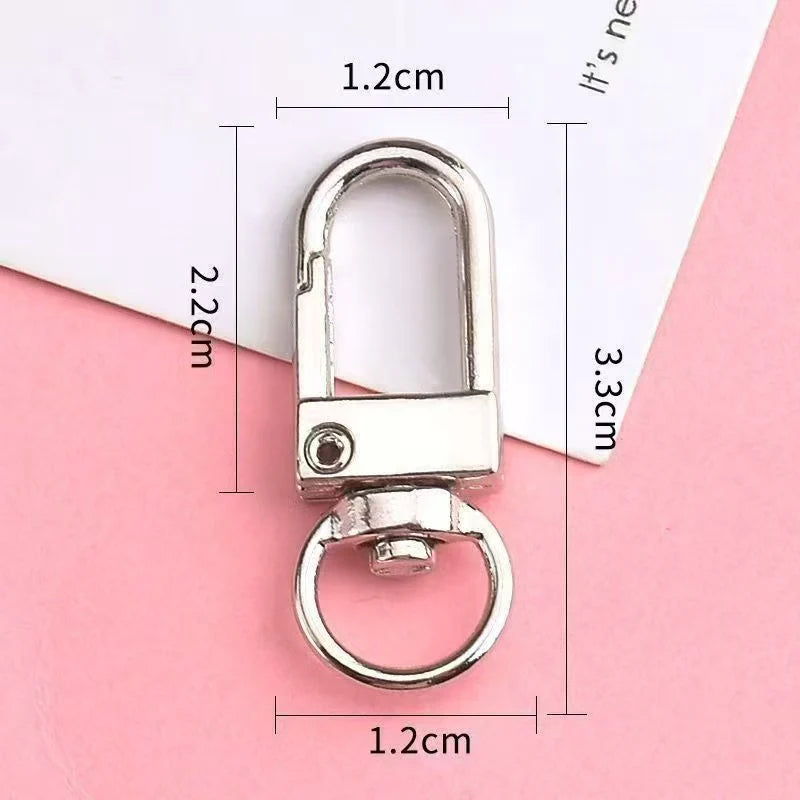 A525:スプリングリング 開口丸カン キーリング バッグ金具 DIY手芸パーツ まとめ売り（弹簧扣组合）