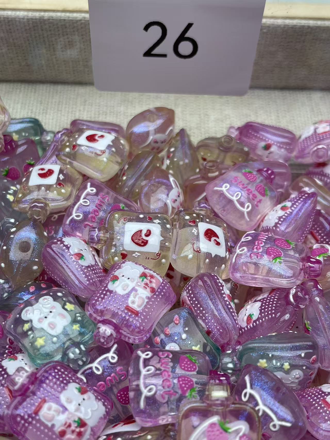 A174:高透品質 小型モールド ハンドメイドパーツ 自由選択おまけのチップ10個付き