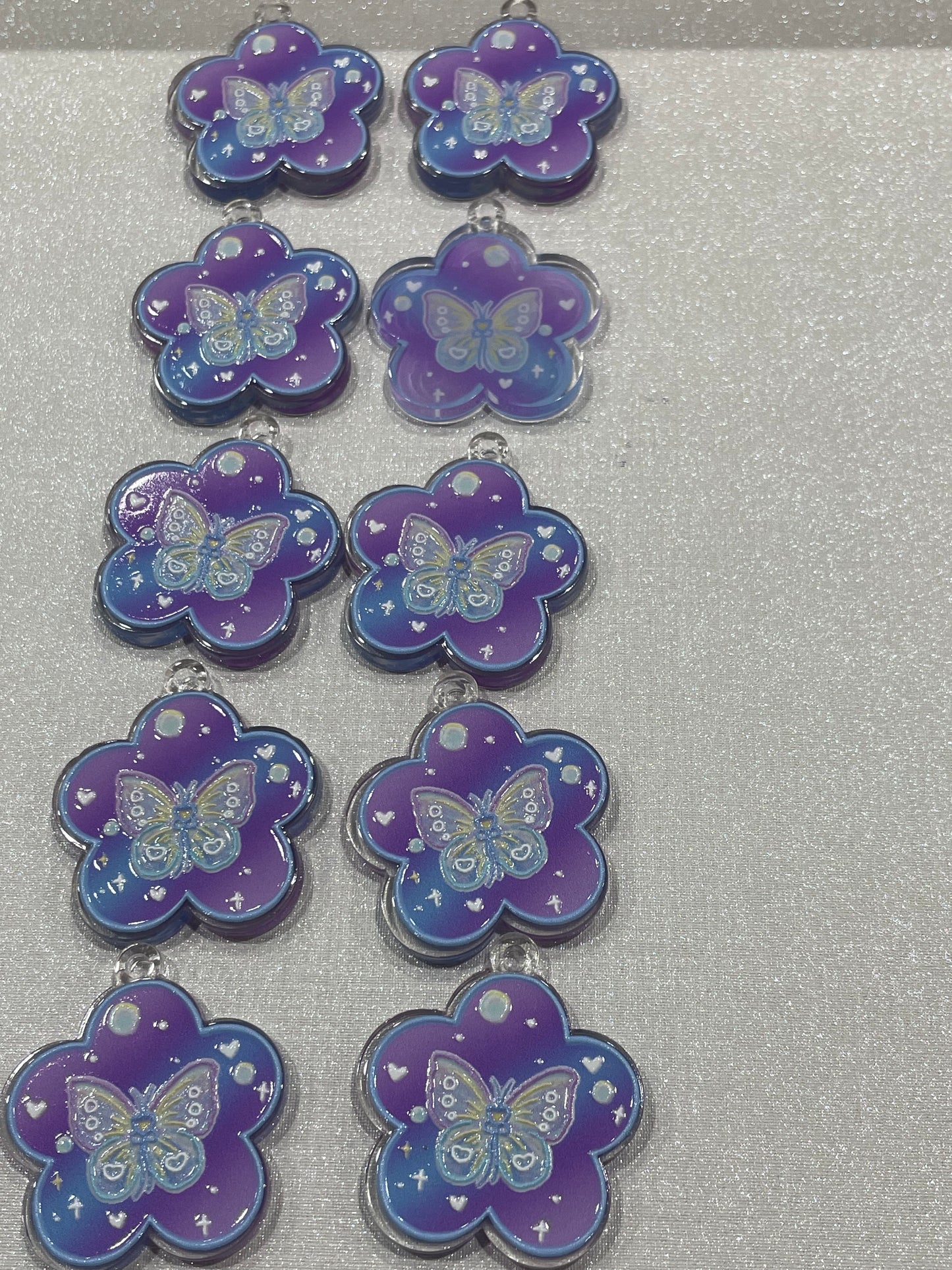 A589:：フルーツクリームケーキアクリル片 DIY手作りパーツ