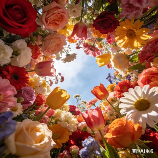 A171;春の花の海✨お花畑DIY素材