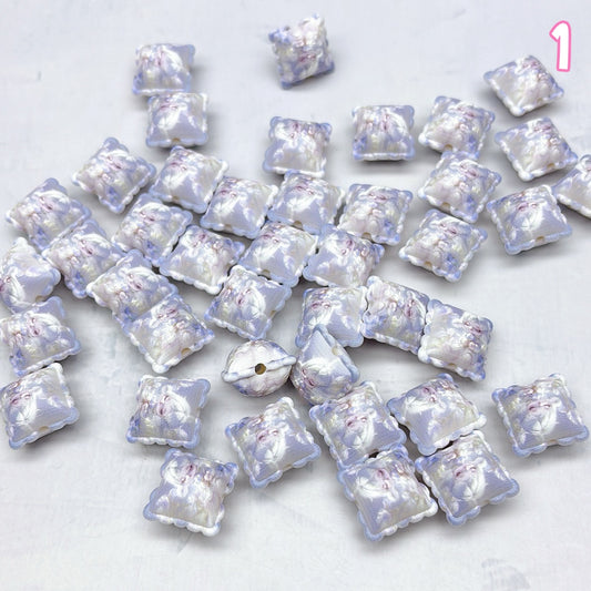 A1100  立体クッション型アクリルビーズ｜立体アクリルパーツ   つめつめ放題