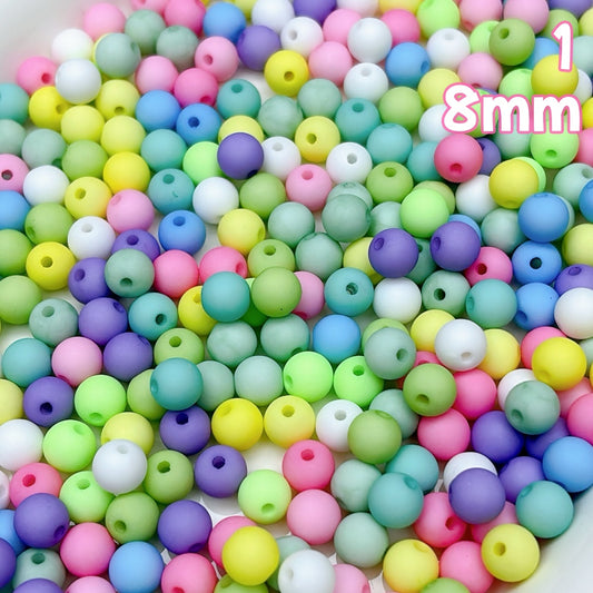 A1105  ✨マットアクリルビーズ｜やわらかい質感のハンドメイド素材