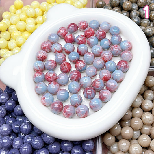 A1111  🎨油絵風ガラスビーズ｜アート感のあるハンドメイド素材