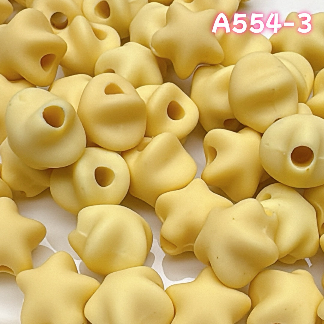 A554 手触りラバー塗装 アクリルビーズ  – 高品質DIY素材でユニークなアクセサリーを作ろう  つめつめ放題
