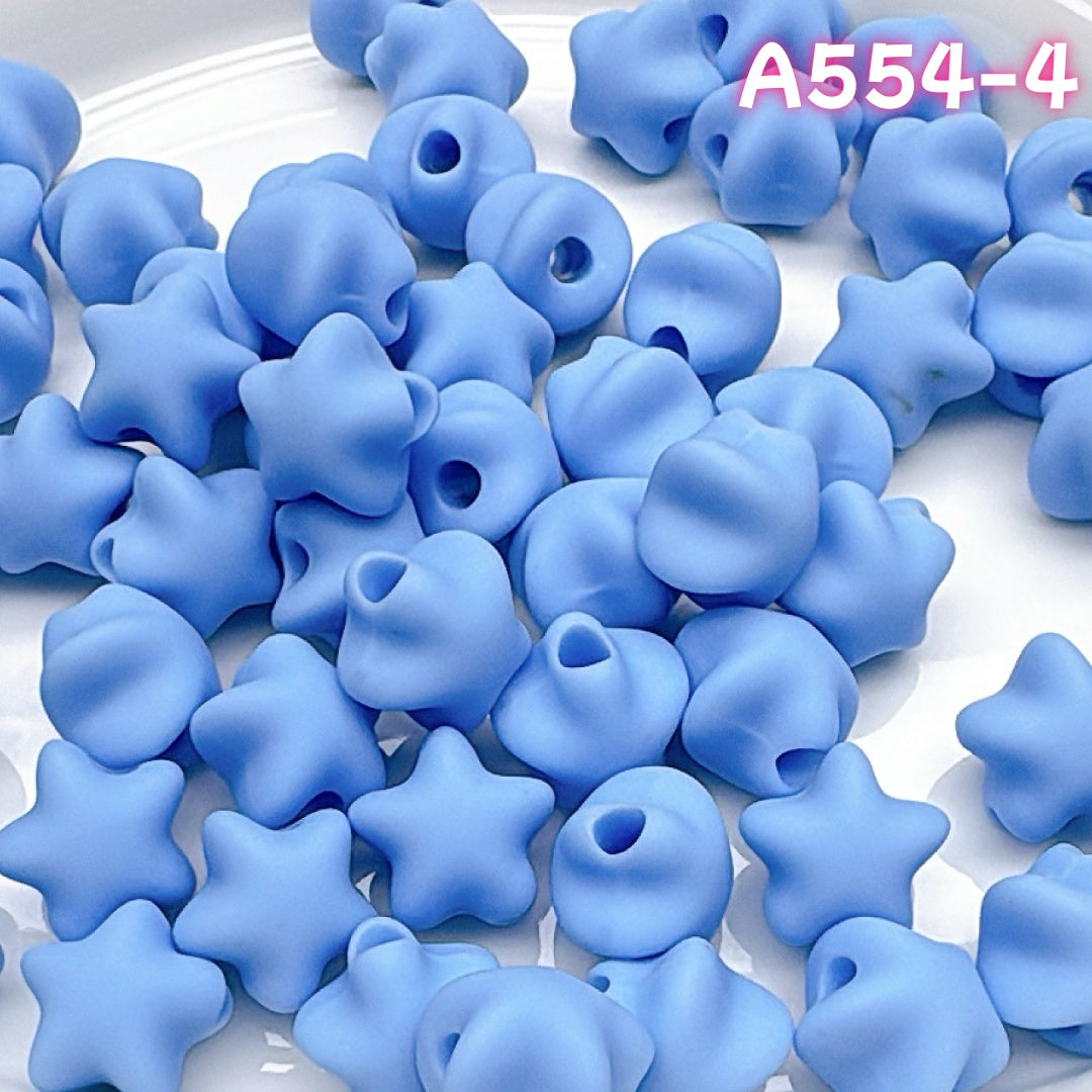 A554 手触りラバー塗装 アクリルビーズ  – 高品質DIY素材でユニークなアクセサリーを作ろう  つめつめ放題