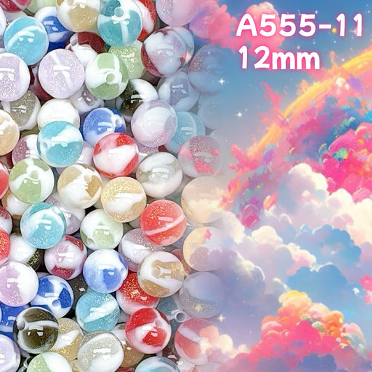 A555  もちもち団子レジンビーズ – アクセサリーパーツ