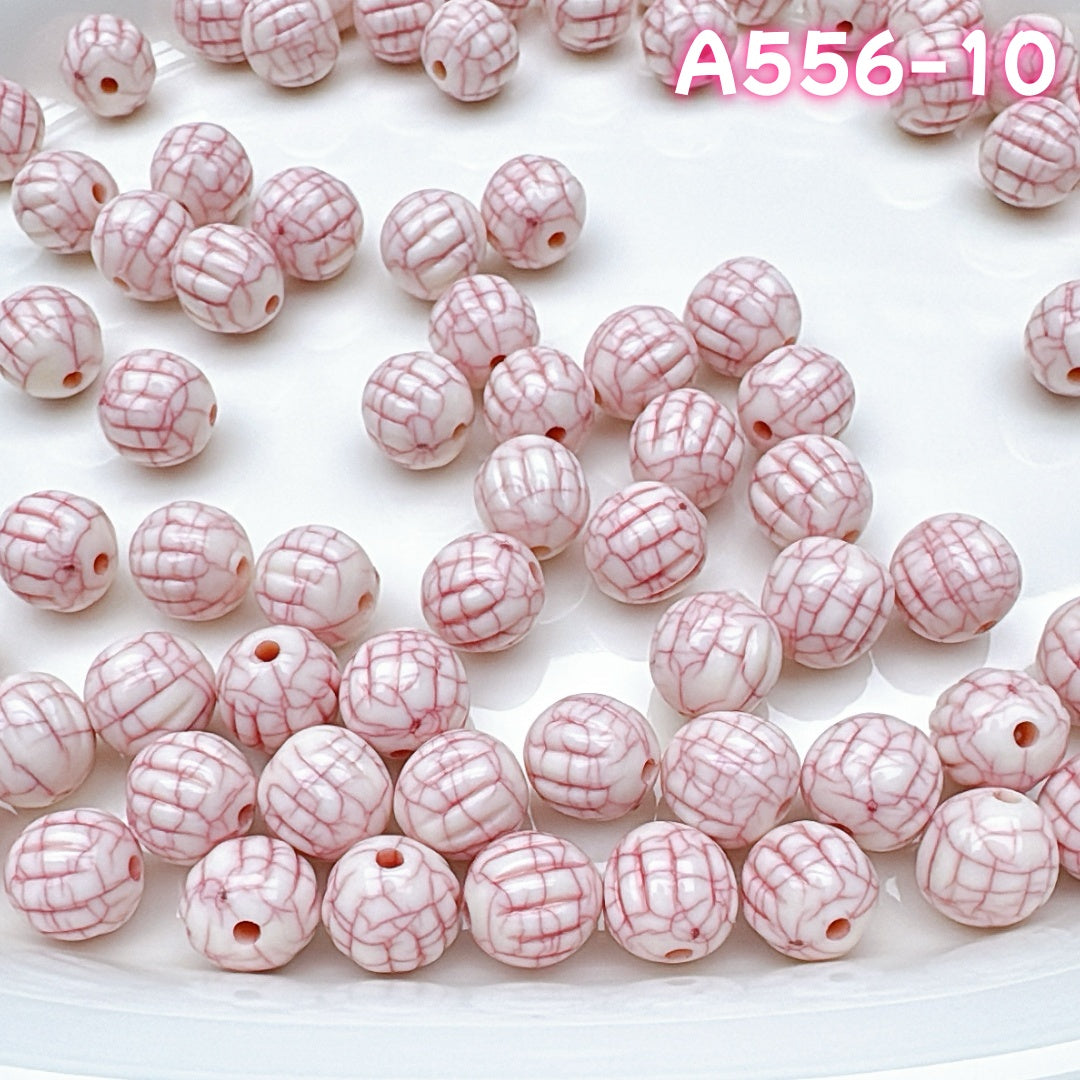 A556 桜ピンクのアクリルシリーズ – ロマンティックで柔らかなハンドメイドビーズコレクション   つめつめ放題