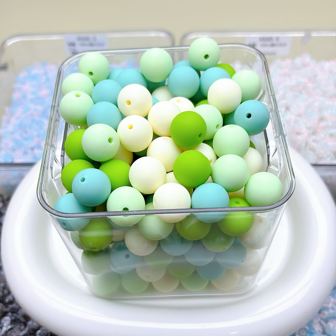 A564 輝くカラフルアクリルビーズ、DIYアクセサリー作成に最適