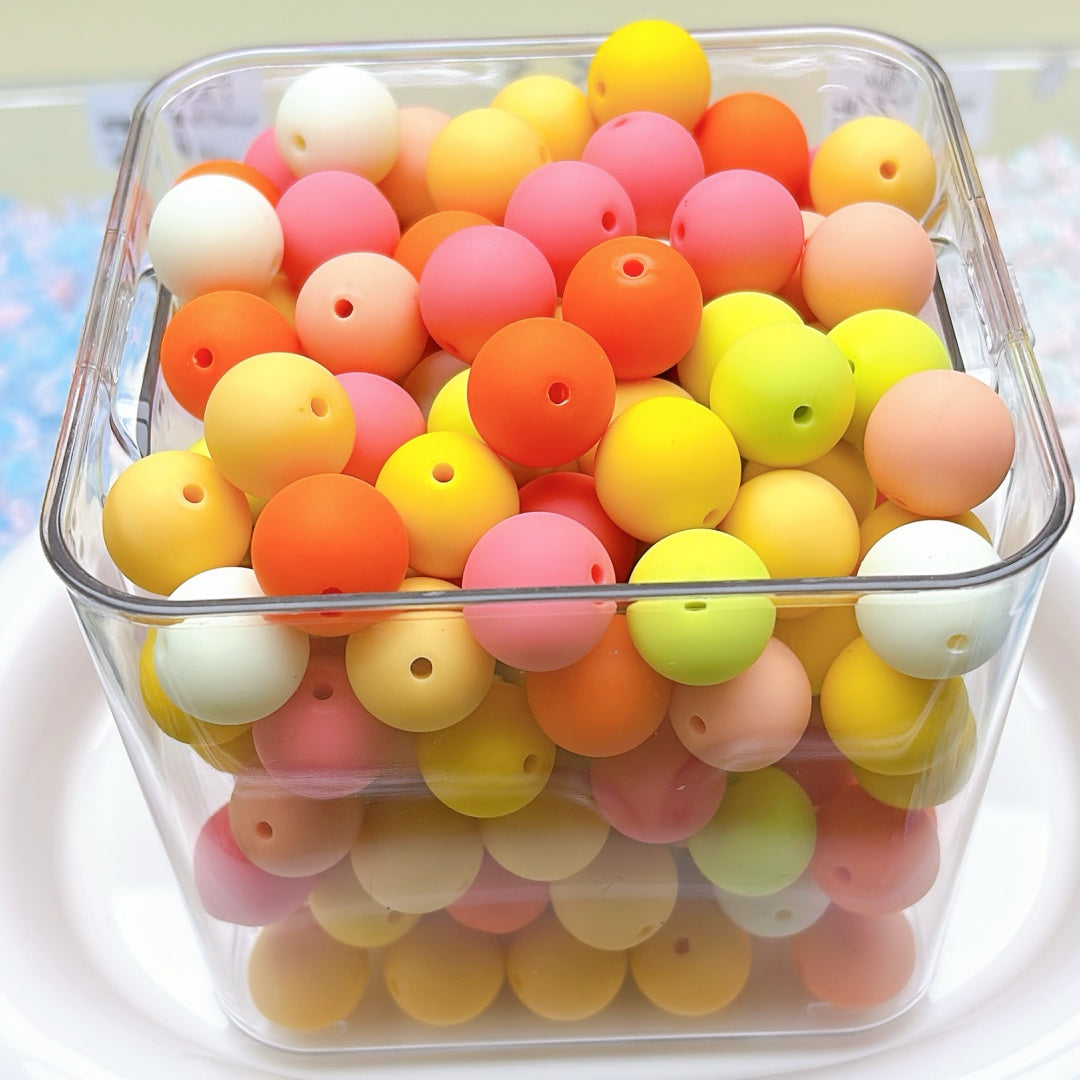 A564 輝くカラフルアクリルビーズ、DIYアクセサリー作成に最適