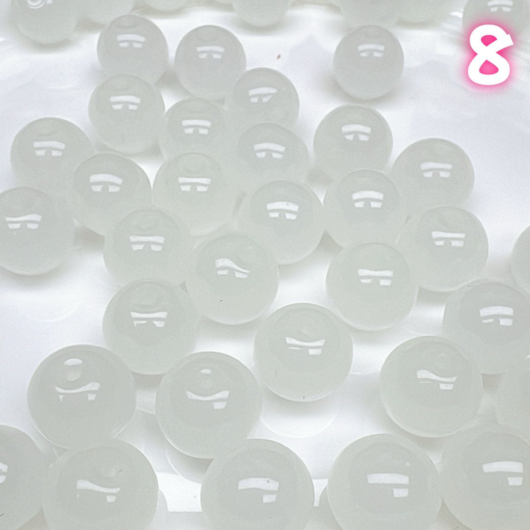 A571  氷透ガラスビーズ – 柔らかな光沢と奥ゆかしい透明感  12mm   つめつめ放題