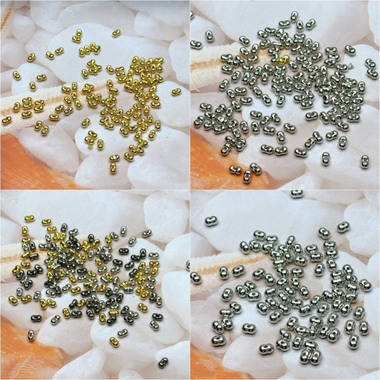 A639 アクリルピーナッツビーズ - 軽やかなフォルムのDIYパーツ