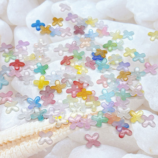 A664  アクリルフラワーパーツ - 軽やかに咲くハンドメイド用のお花パーツ