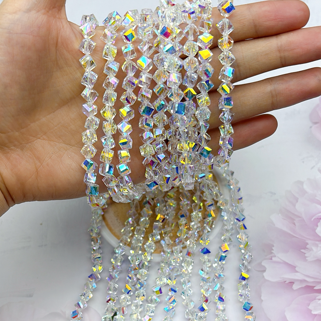 A694  角砂糖風ガラスパーツ｜方糖感玻璃配件・DIY手作素材