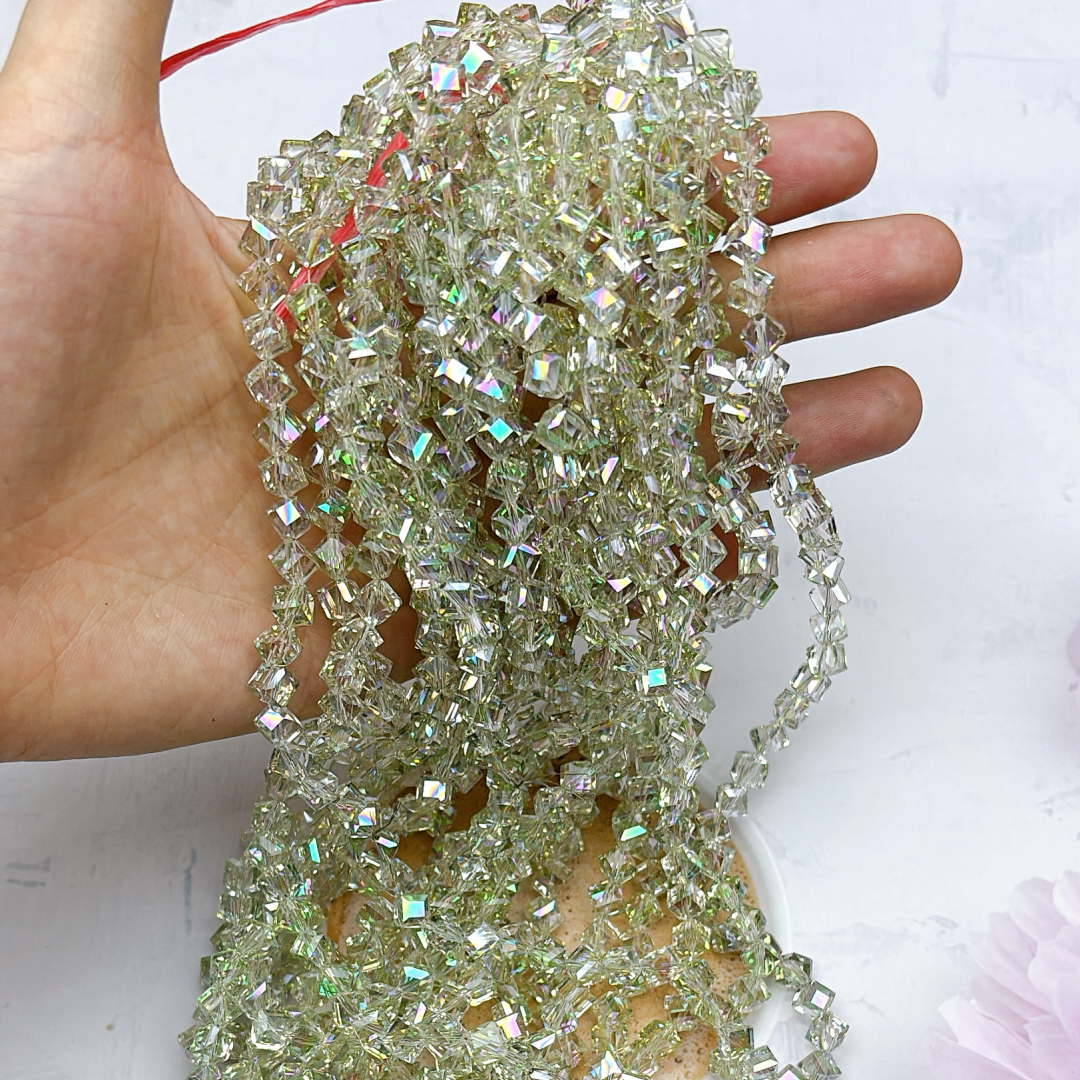 A694  角砂糖風ガラスパーツ｜方糖感玻璃配件・DIY手作素材