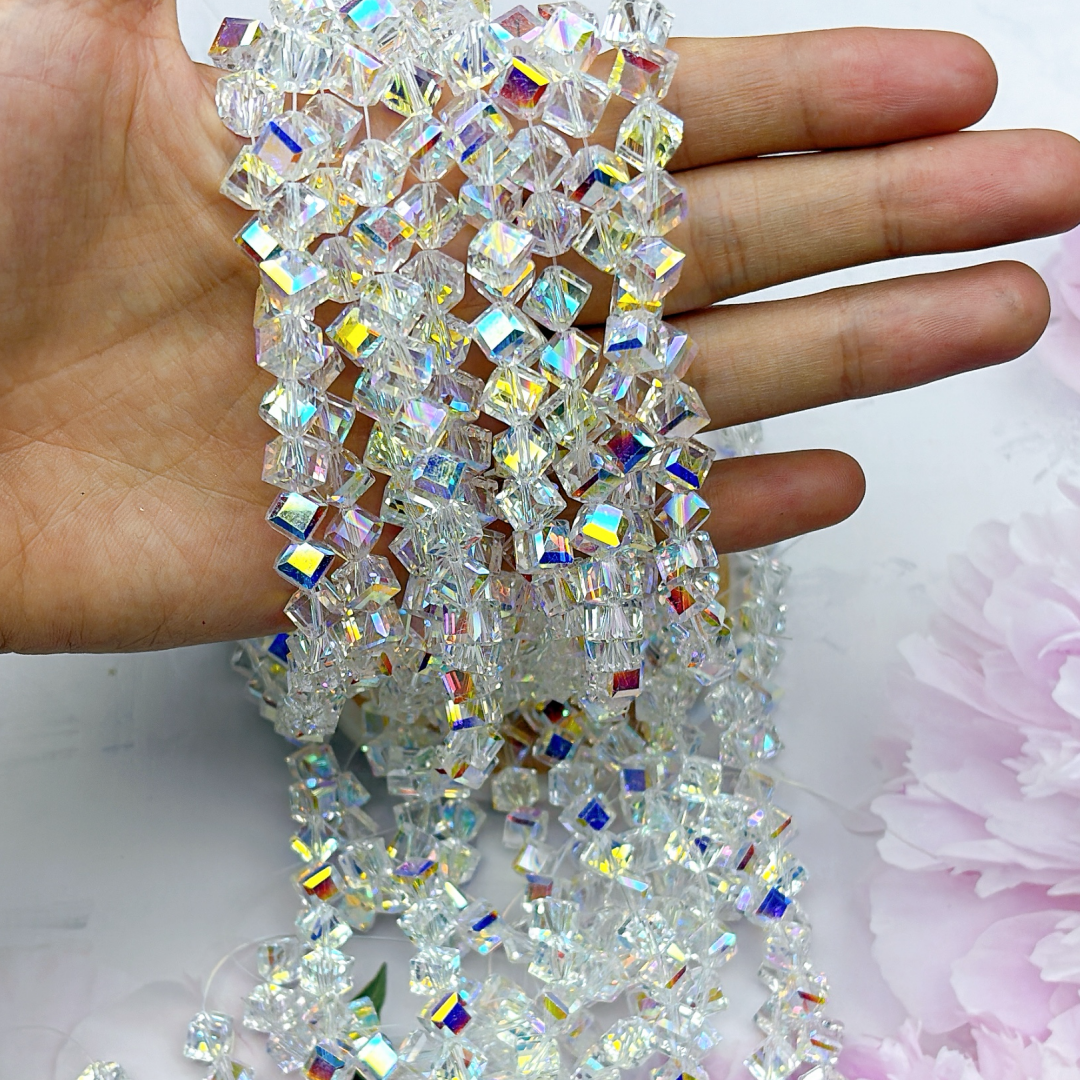 A694  角砂糖風ガラスパーツ｜方糖感玻璃配件・DIY手作素材
