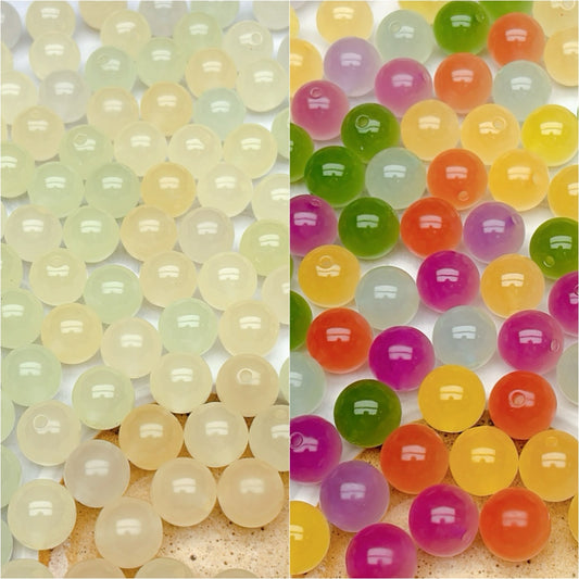 A779  UV変色アクリルビーズ – 太陽光で色が変わる！夏にぴったりのDIYパーツ