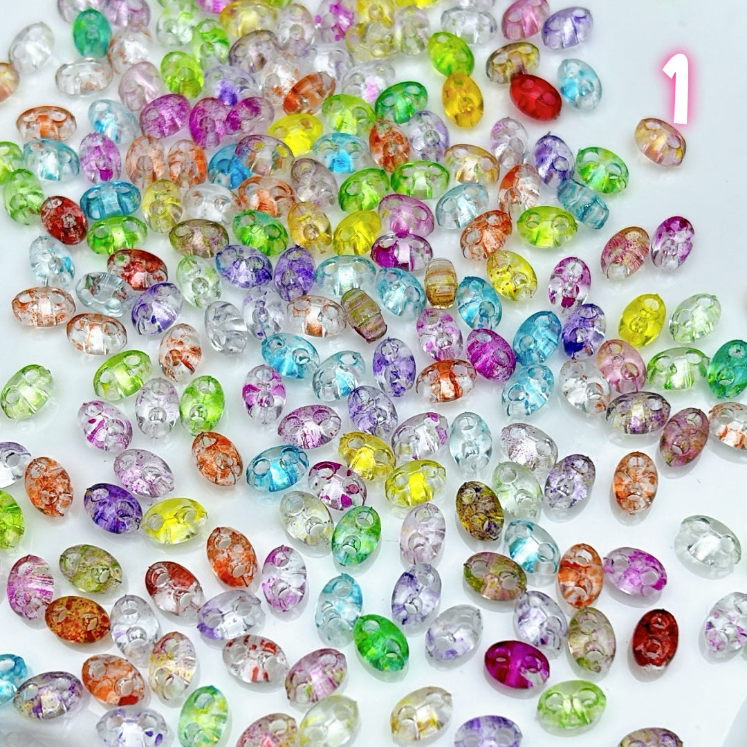 A825  両穴タイプ・アクリルDIYパーツ – 通しやすい構造で多様なハンドメイドにぴったり