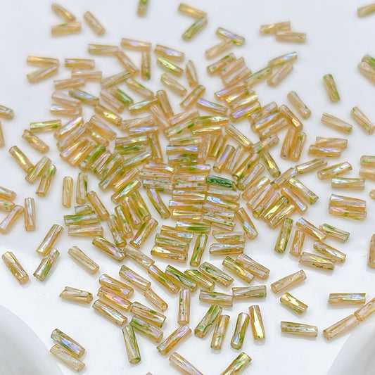 A849  ピカソ風螺旋ガラスチューブビーズ｜アート感ハンドメイドDIYパーツ