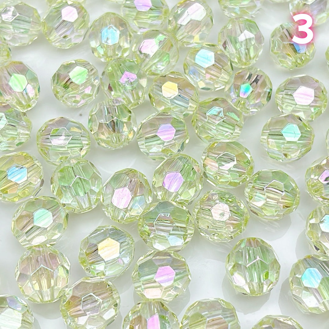 A920  高透明アクリルビーズ  14mm✦ クリアで輝くハンドメイド素材 ✦ アクセサリー作りに最適