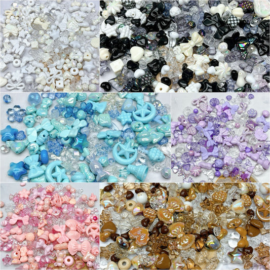 A947   多種DIYアクリルセット — カラフルで夢かわなハンドメイドパーツ