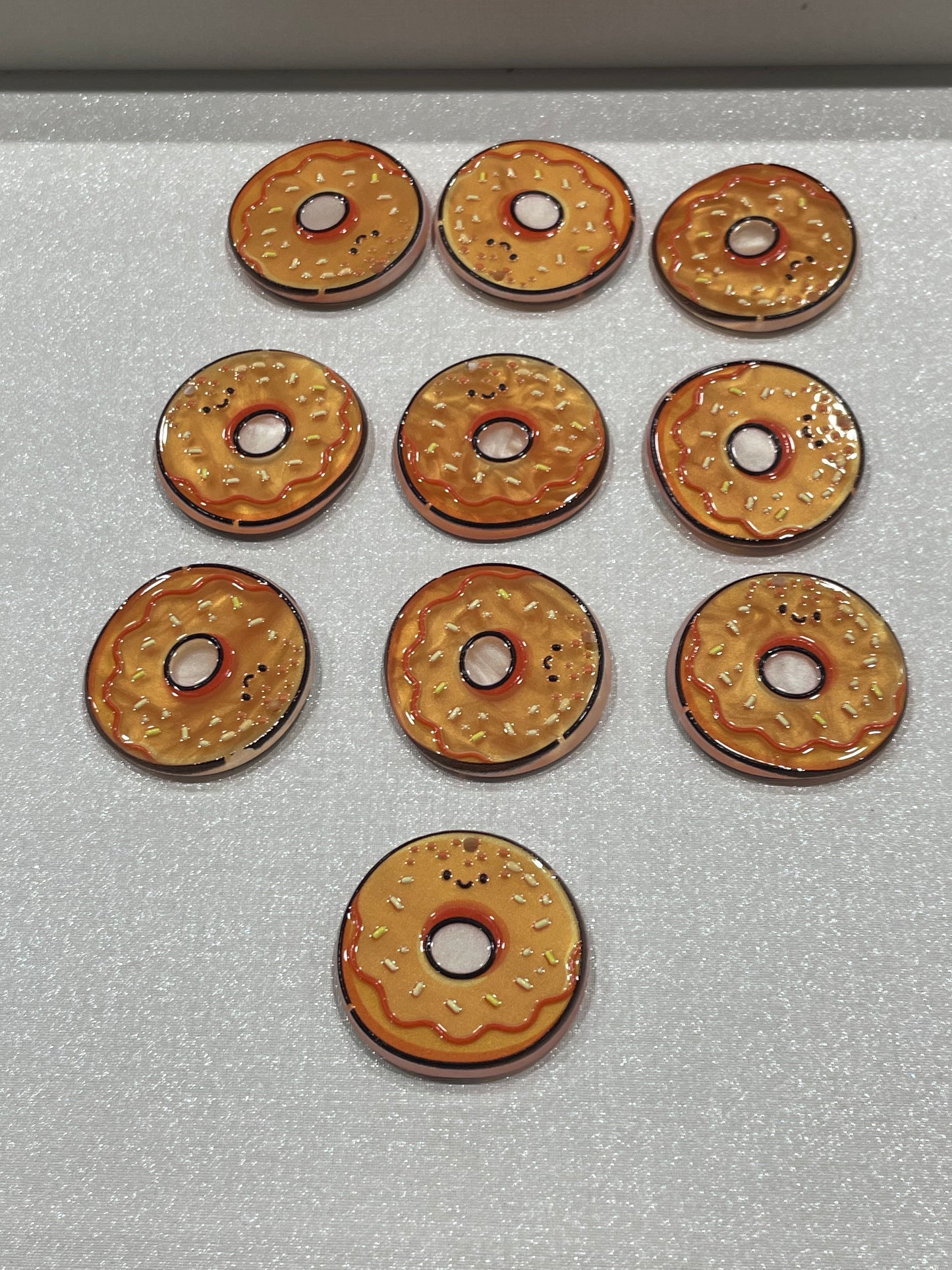 A589:：フルーツクリームケーキアクリル片 DIY手作りパーツ